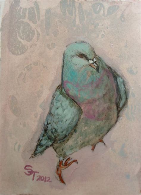 Pigeon on Pink 5x7 | Etsy | Art, Pigeon, Dreamlike