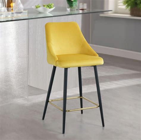 Everly Quinn Oka Luxury Velvet Upholstered Bar Stools With Footrest Set ...