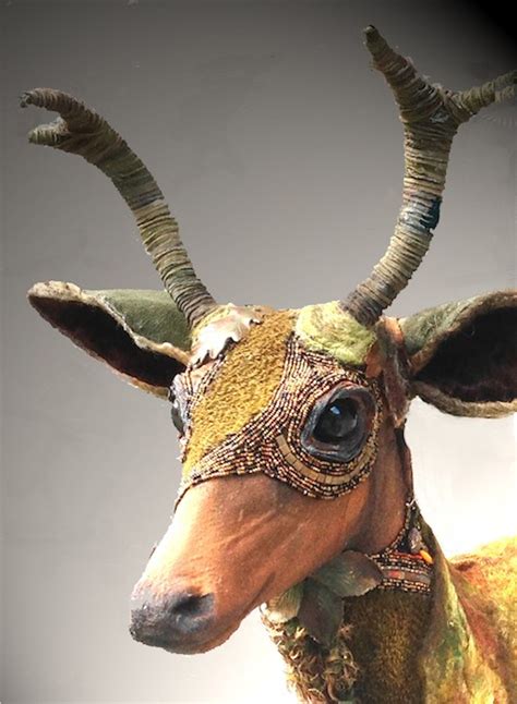 Taxidermy art, Felted, beaded, to create unusual forest animals | Textile art dolls, Taxidermy ...