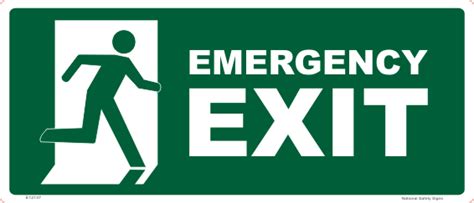 Luminous Emergency Exit sign - Emergency Safety Signs - Australia