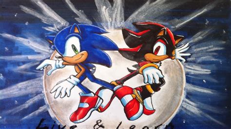 Sonic and Shadow SA2 pose by JovialNightz on DeviantArt