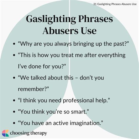 31 Common Gaslighting Phrases & How to Respond