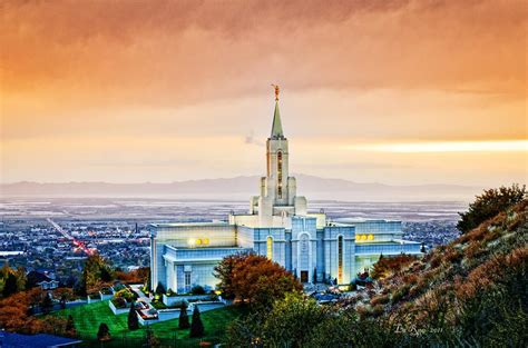 Bountiful Temple Sunset Photograph | Lds temple pictures, Bountiful ...