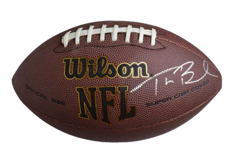 Tom Brady Autographed Football