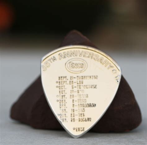 1968 Rice Owls Football Schedule Token Coin Guitar Pick