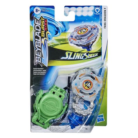 Beyblade Burst Rise Slingshock Fang Dragoon F Starter Pack -- Left-spin Battling Top Toy and ...