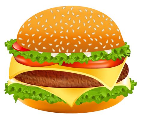 Veggie Burger Clipart Transparent