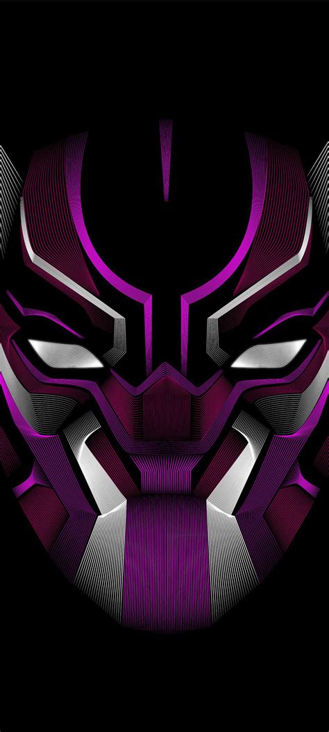 1080x2400 Black Panther Mask Minimalism 4k Google Pixel 7 ,HD 4k ...