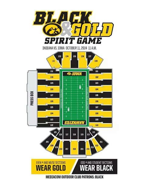 Iowa Hawkeye Stadium Seating Chart