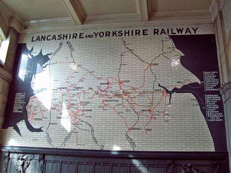 Transit Maps: Photo: Lancashire and Yorkshire Railways Tile Map