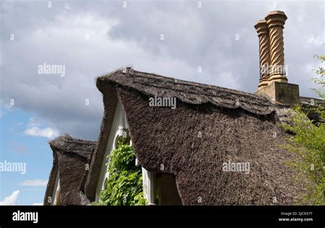 Thatched roof house in Richmond park in london,england Stock Photo - Alamy