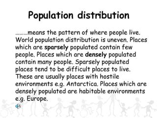 Population Distribution | PPT