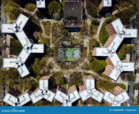 Aerial of Queensbridge Houses in New York Stock Photo - Image of skyscraper, rooftops: 146868608