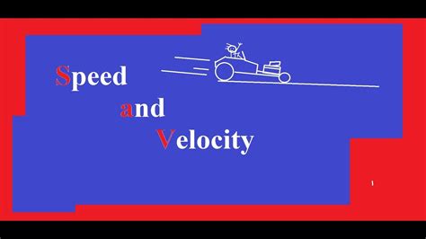 Speed And Velocity Formula