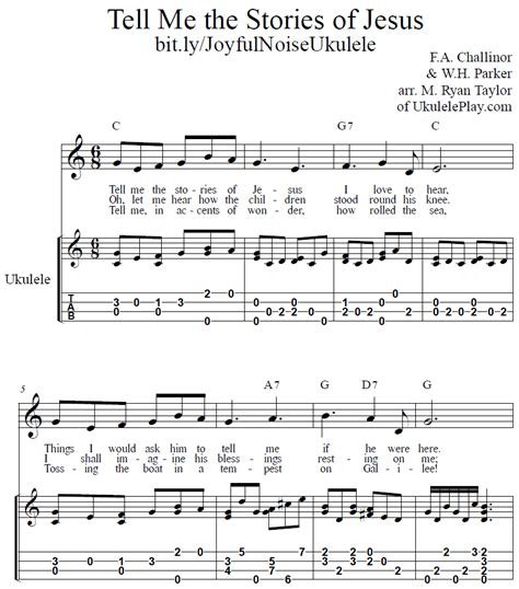 Tell Me the Stories of Jesus : Tablature – Vocal – Chords