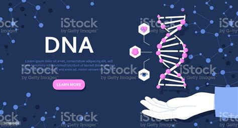 Banner With Dna Stock Illustration - Download Image Now - Abstract ...