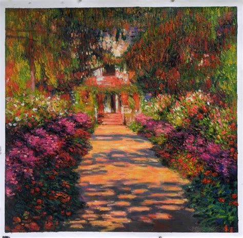 Pathway In Monet's Garden At Giverny - Claude Monet Painting, Impressionist Painting for sale by ...