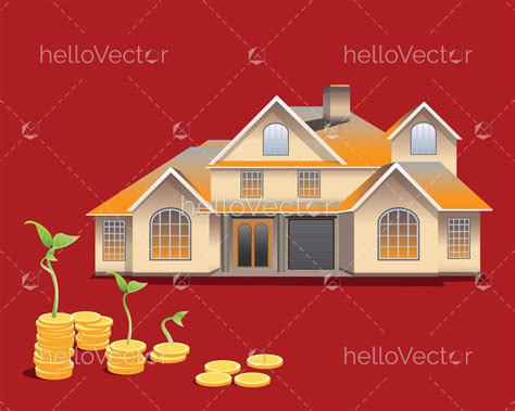 Real Estate concept vector background - Download Graphics & Vectors