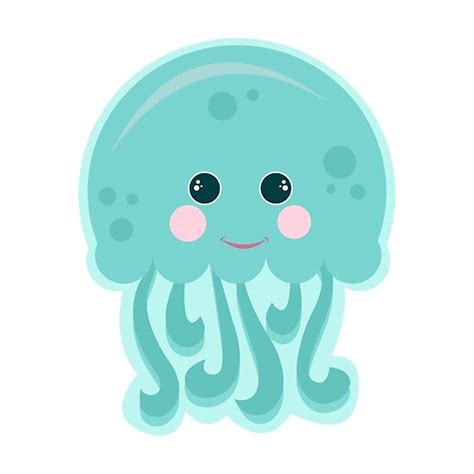 "Cute jellyfish illustration " Poster by KiraBalan | Redbubble