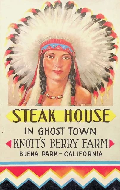 1966 KNOTT'S BERRY FARM AND GHOST TOWN ~ Steak House Restaurant Menu ...