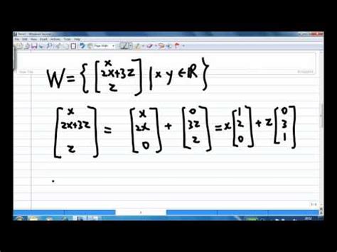 Span Linear Algebra