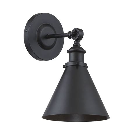 Savoy House Glenn 7" 1-Light Transitional Metal Wall Sconce in Matte Black - Walmart.com ...