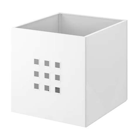 LEKMAN Box, white, 13x14 ½x13" - IKEA | Kallax, Storage boxes, Kallax shelf