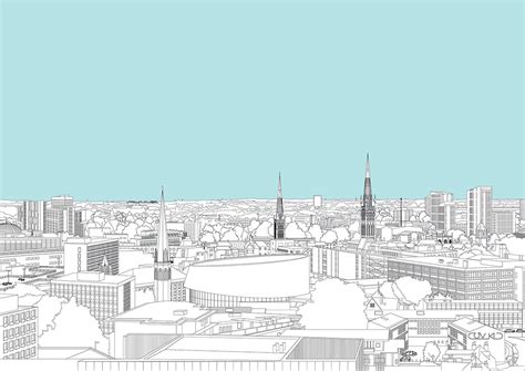 Covkid Coventry Skyline Fine Art Quality Giclée Print – COVKID