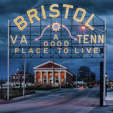 Bristol VA TENN Sign Photograph by Sharon Popek - Fine Art America