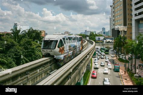 Monorail in Kuala Lumpur city centre, Malaysia Stock Photo - Alamy