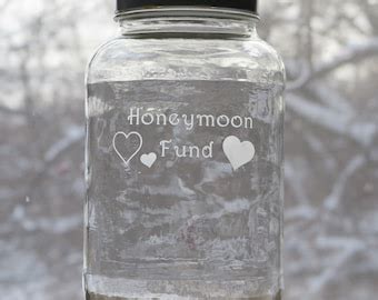 Honeymoon fund jar | Etsy