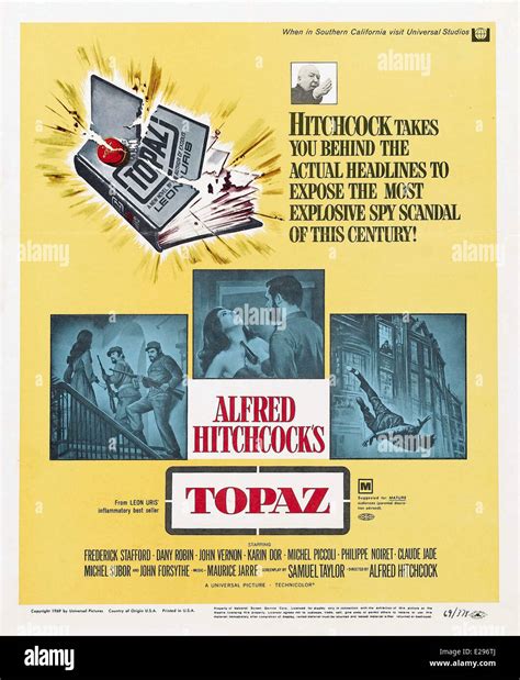 Topaz - Movie Poster - Director: Alfred Hitchcock - 1969 Stock Photo - Alamy