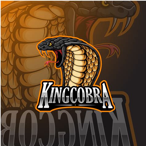 King cobra mascot logo design By Visink | TheHungryJPEG