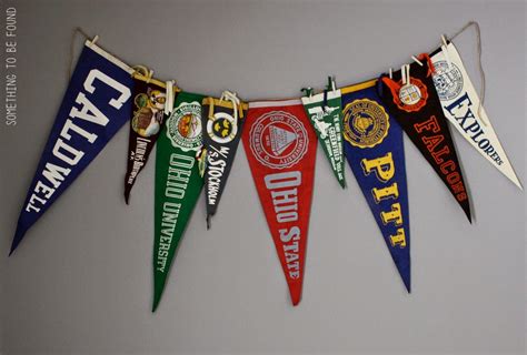 hanging sports pennants in nursery - Google Search | Vintage sports ...