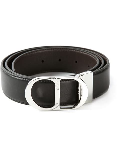 Dior Homme Logo Buckle Belt in Black for Men | Lyst