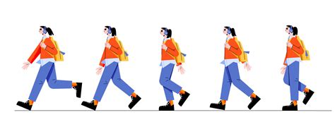 Walking Animation Vector Art, Icons, and Graphics for Free Download