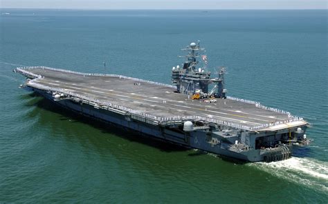 Us Navy 060524 N 9621s 060 Sailors Man The Rail Aboard The Nimitz Class Aircraft Carrier Uss ...