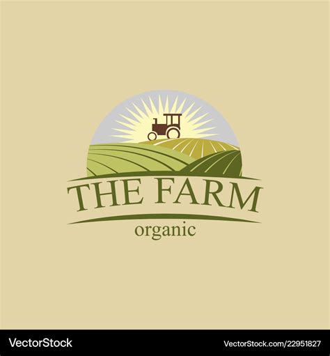 Farm logos design Royalty Free Vector Image - VectorStock