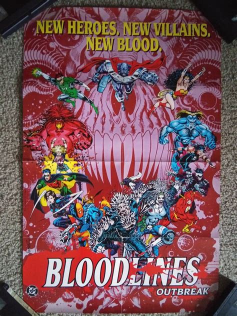 DC Bloodlines New Villians Posters 1993 - Etsy