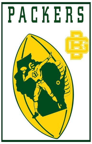 Green Bay Packers NFL Football Team Retro Logo Sports Poster 11x17 – BananaRoad