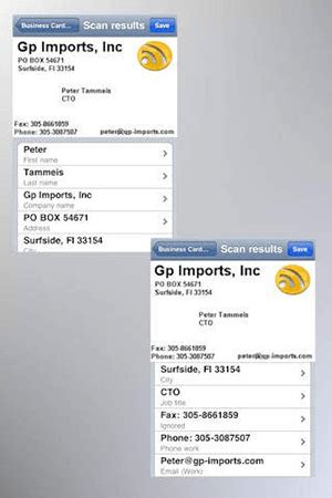 Business Card Scanner OCR iOS App by The App Guruz