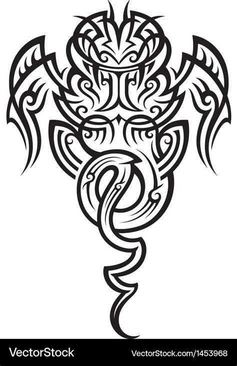 Taniwha pattern Royalty Free Vector Image - VectorStock