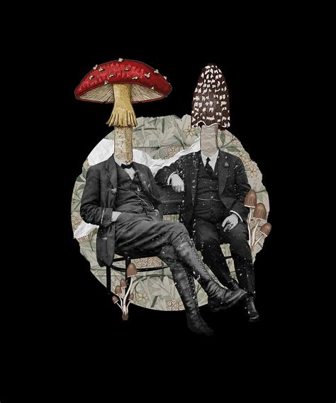 Vintage Mushroom People Abstract Collage Digital Art by Me - Fine Art America