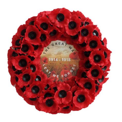 No. 2 WW1 Commemorative Wreath (17") | Lady Haig's Poppy Factory Scotland