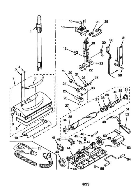 Kenmore 200 Series Vacuum Parts Diagram