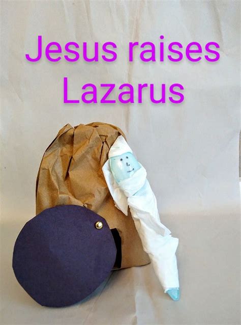 Jesus Raises Lazarus from the Dead Craft - Crafty Catholic Moms