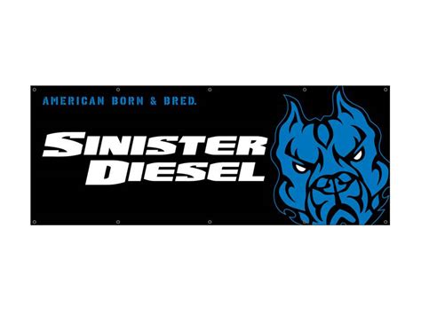 Sinister Diesel Banner (Blue/Black)