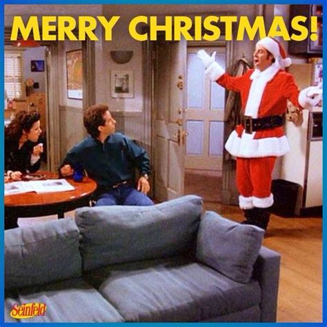 (The Race) - "Merry Christmas!!!" | Seinfeld, Seinfeld christmas, Seinfeld kramer