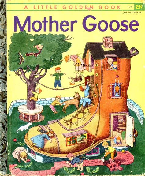 Mother Goose, 1942 A edition...pictures by Miss Elliott | Little golden books, Old children's ...