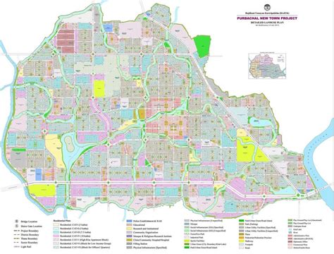 Figure: Detail Land use of Purbachal New Town Project, Source: RAJUK ...